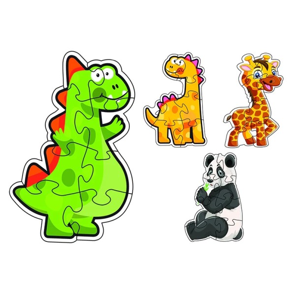 Puzzle Dino 8Pcs 1 Und