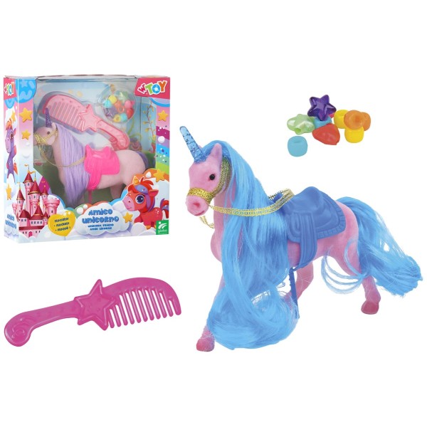 Caballo Unicornio Animal Flocked Cm12 2Col C/Acc