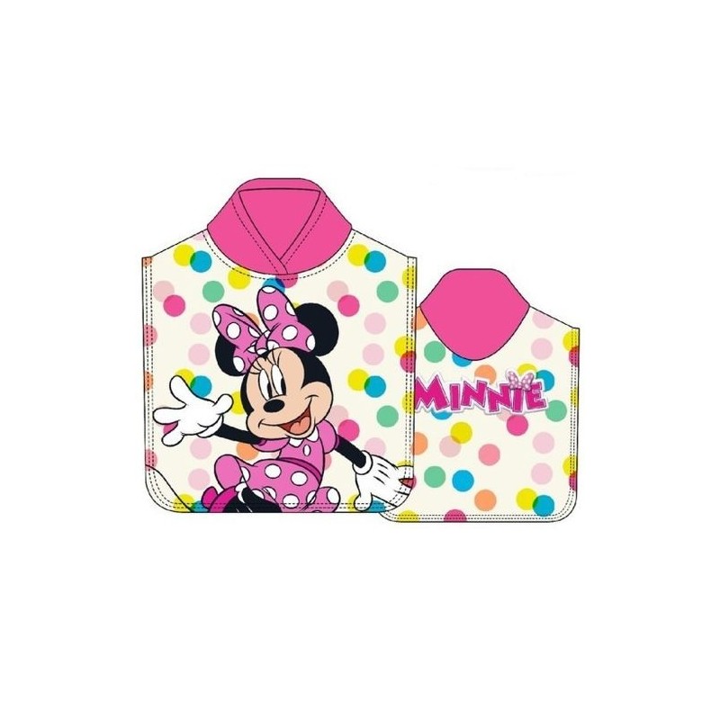 Poncho Toalla Minnie Disney Microfibra 50x100cm.