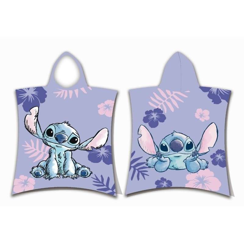 Poncho Toalla Stitch Disney Algodon 55x110cm