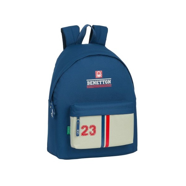 Mochila Benetton Varsity 33x15x42cm.