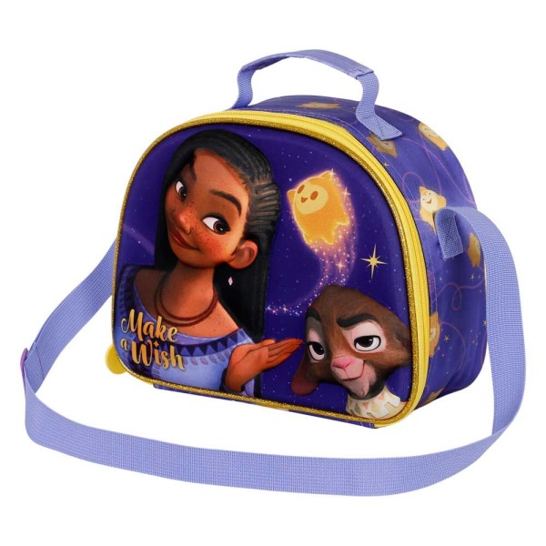 Bolsa Portameriendas 3D Wish Disney 20x25,5x10cm.