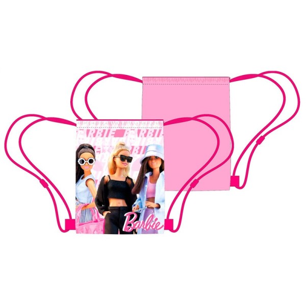 Saco Mochila Barbie 40x35cm.