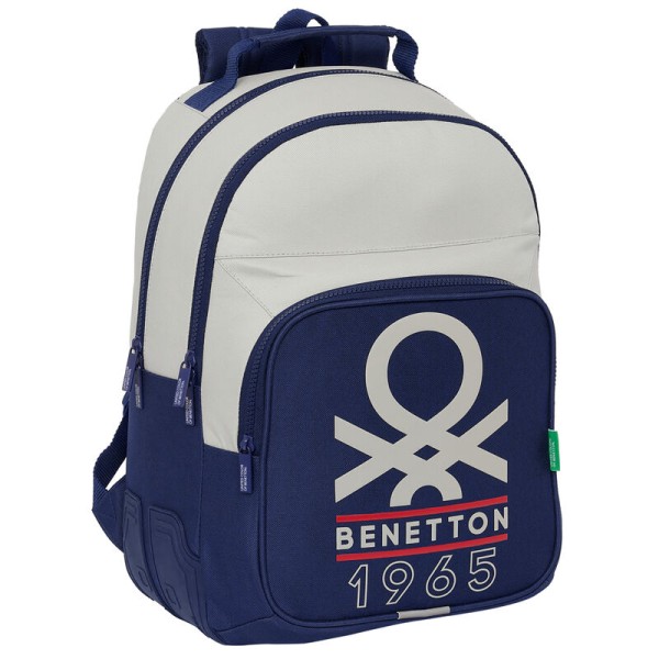 Mochila Doble Adapt.Carro Benetton Varsity 32X15X42Cm