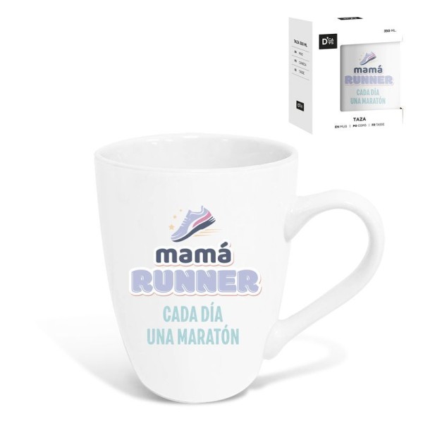 Taza De Ceramica 344Ml Mama Runner