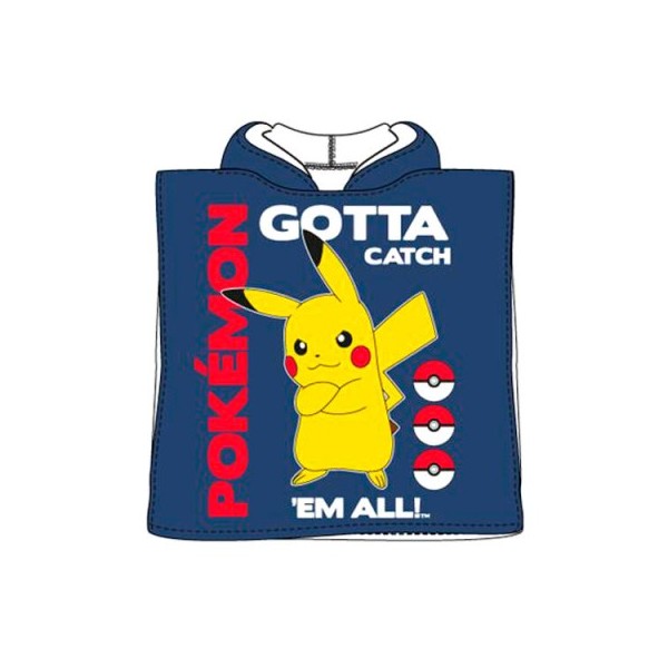 Poncho Pokemon Microfibra 50x100cm.