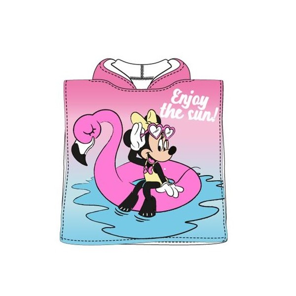 Poncho Toalla Minnie Disney Microfibra 55x100cm.