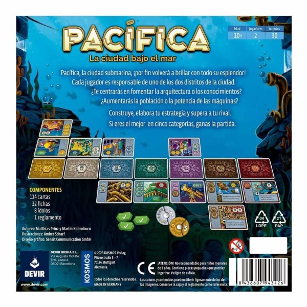 Juego de mesa devir pacífica