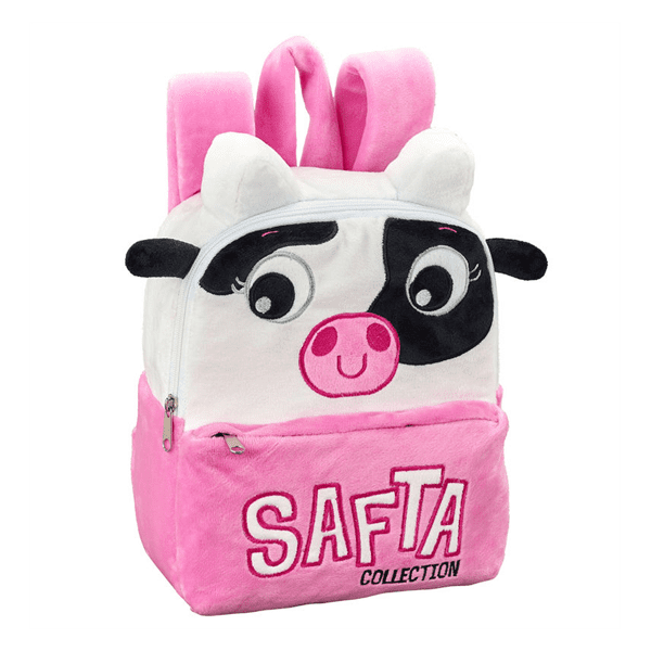 Mochila Peluche Vaca 22x10x27cm.