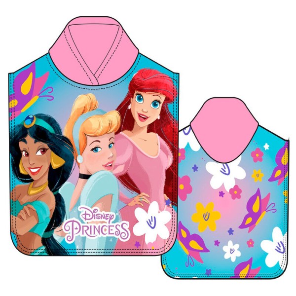 Poncho Toalla Princesas Disney Microfibra 55x100cm.