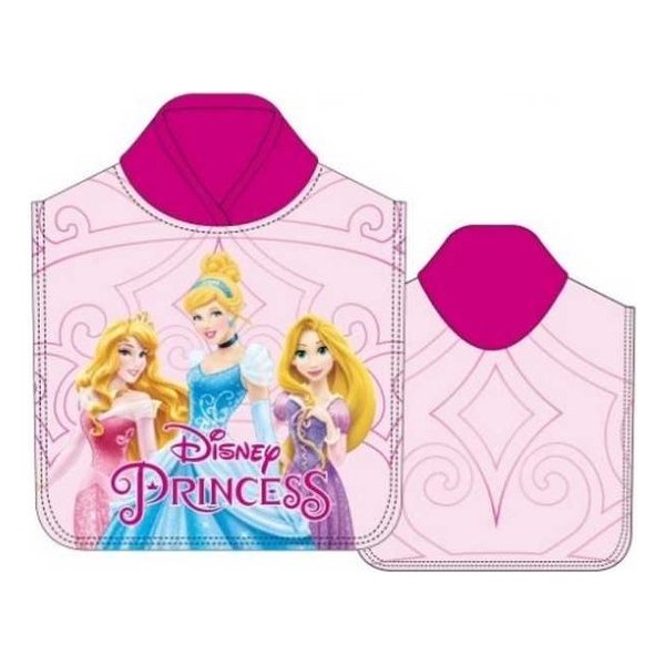 Poncho Toalla Princesas Disney Microfibra 55x100cm.