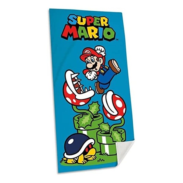 Toalla De Algodon 70X140Cm Super Mario