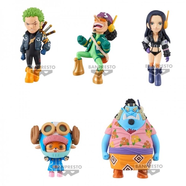 Figura banpresto one piece world collectable egg head 2 1 de 7cm unidad aleatoria