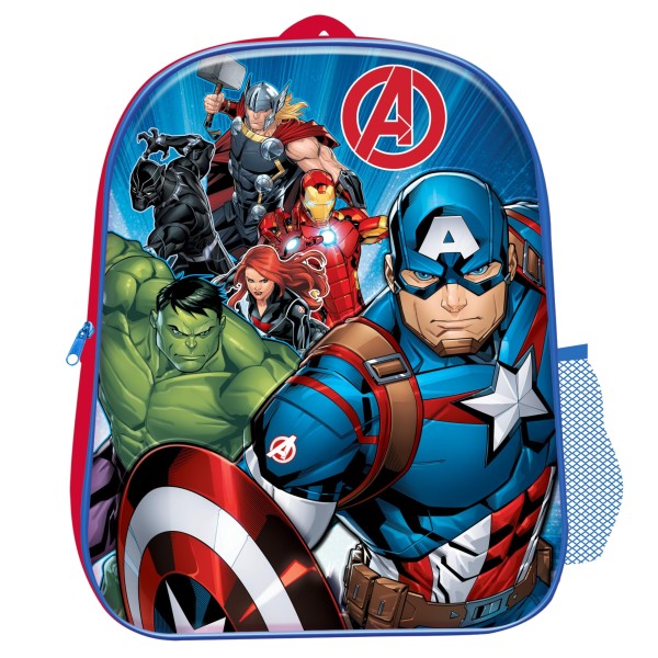 Mochila 3D Avengers 31X26X10 C/ Bolsillo