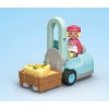 Playmobil junior puesto ecológico y carretilla elevadora