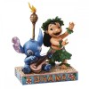 Figura enesco disney lilo y stitch con guitarra hawaiana