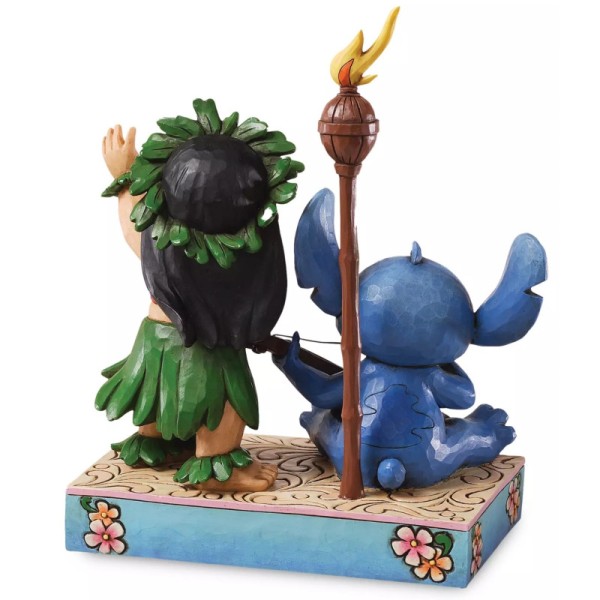 Figura enesco disney lilo y stitch con guitarra hawaiana