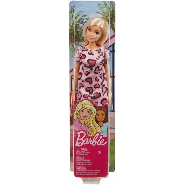 Barbie Muñeca Rubia Con Vestido Rosado