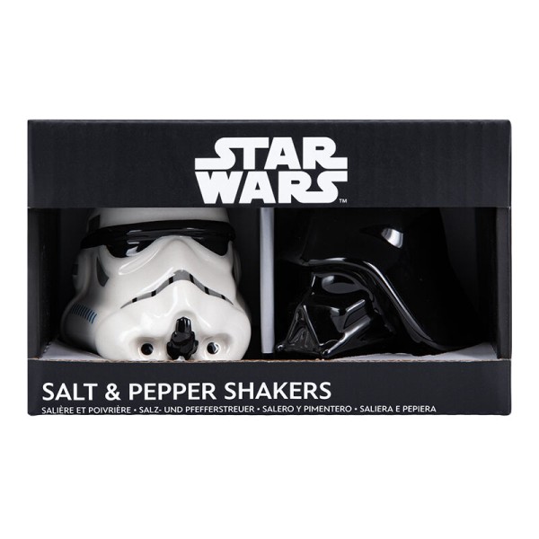 Set salero y pimentero paladone star wars darth vader y stormtrooper 7 cm