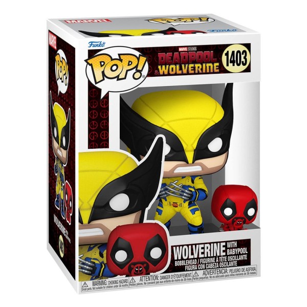 Funko pop marvel deadpool & wolverine - wolverine with babypool