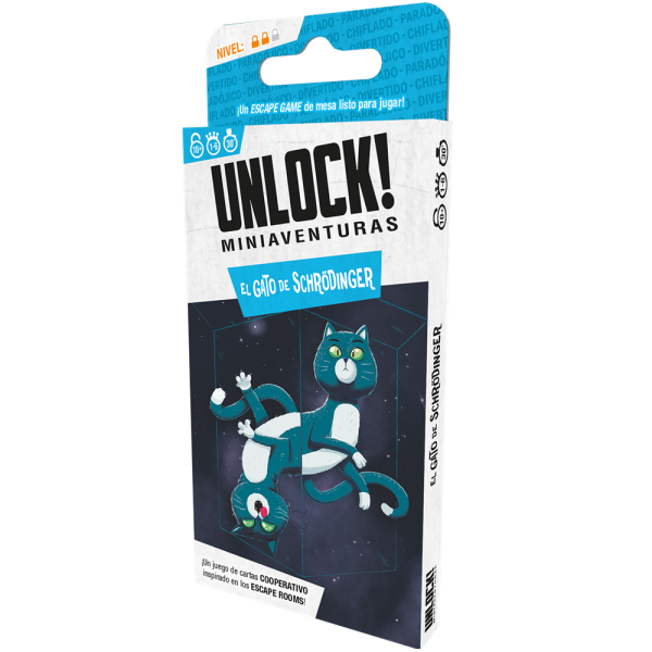 Juego de mesa unlock! miniaventuras el gato de schrodinger