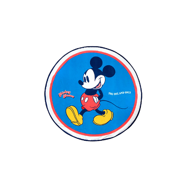 Toalla Redonda Mickey Disney Microfibra 130cm.