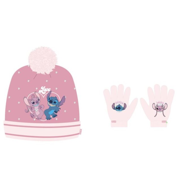 Conjunto De Gorro, Guantes Stitch