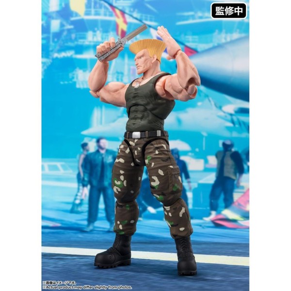 Figura tamashii nations street fighter sh figuarts guile outfit 2 ver. 16cm