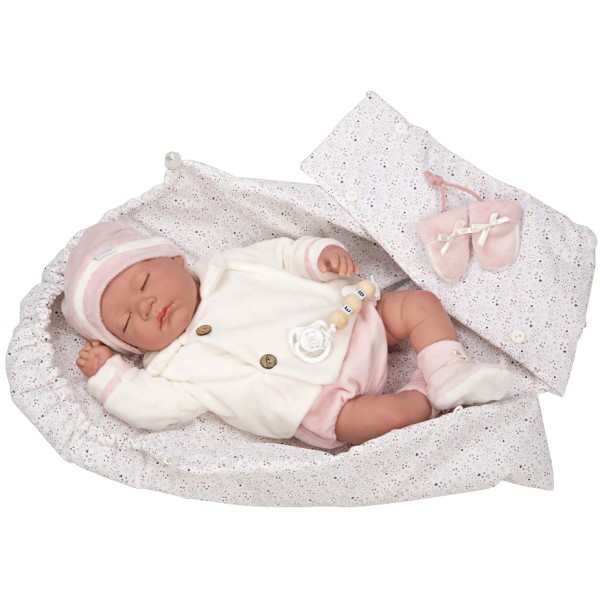 Muñeca Reborn Arias 45 Cm Macarena C/Saco De Dormir