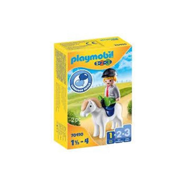 Playmobil 1.2.3 niño con poni