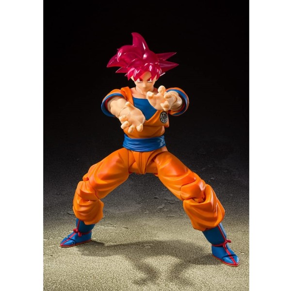 Figura tamashii nations dragon ball super goku super saiyan dios sh figuarts feria barcelona 2021