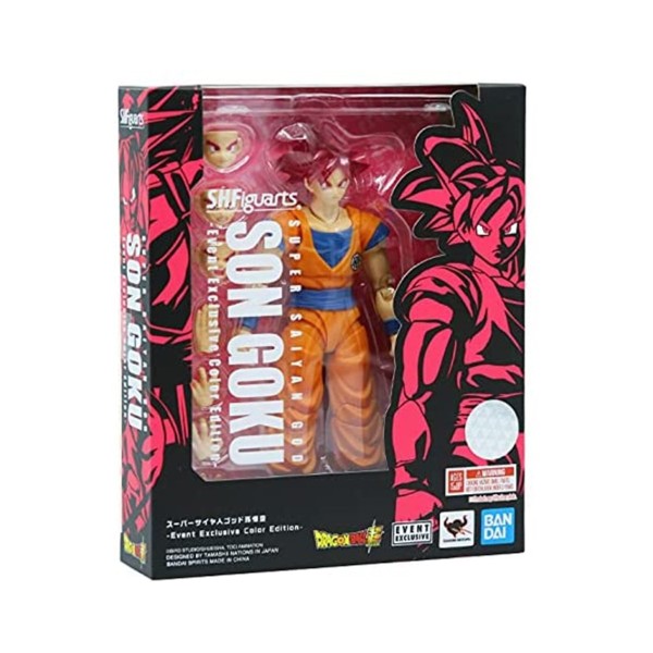 Figura tamashii nations dragon ball super goku super saiyan dios sh figuarts feria barcelona 2021