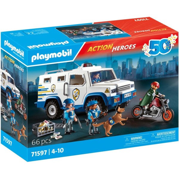 Playmobil transporte dinero policia