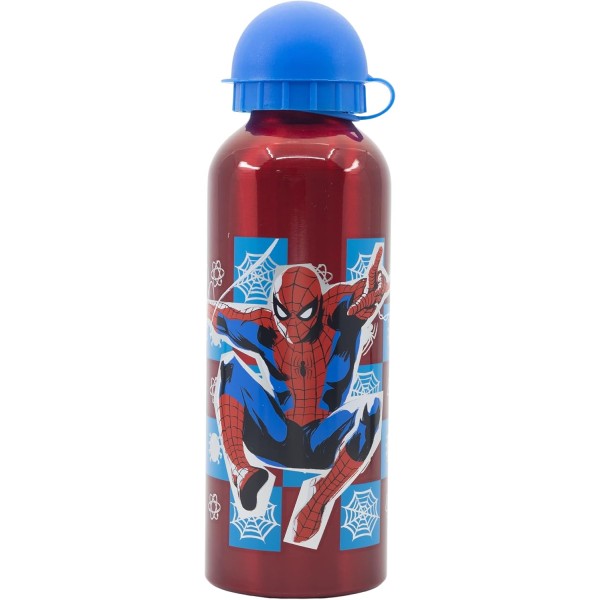 Botella Infantil Reutilizable Spiderman Marvel Aluminio 530ml