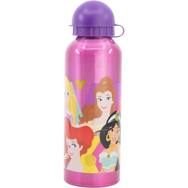 Botella Infantil Reutilizable Princesas Disney Aluminio 530ml