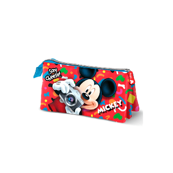 Portatodo Mickey Disney Say Cheese Triple 10x23x5cm.