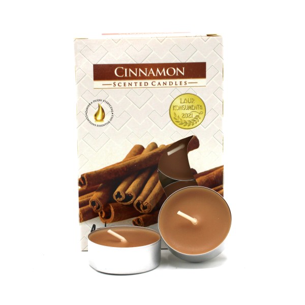 1x Set de 6 Velas de Té Perfumadas - Canela