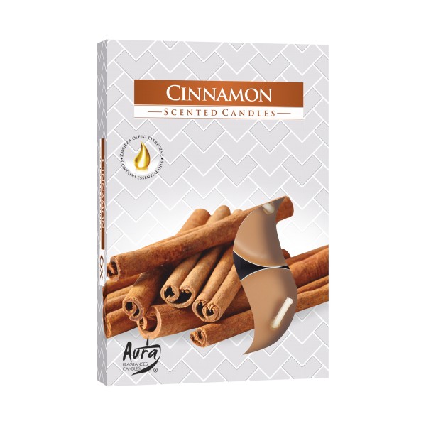 1x Set de 6 Velas de Té Perfumadas - Canela