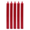 Bulk Solid Colour Dinner Candles - Rustic Red - Pack of 10