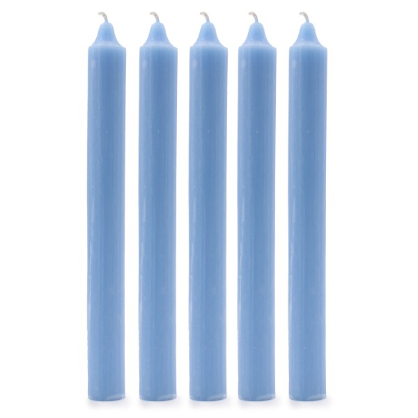 Velas a granel de color sólido - Azul marino rústico - Paquete de 10