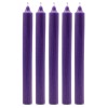 Juego de Velas de Mesa de Color Sólido - Pack de 21 - Violeta Rústico