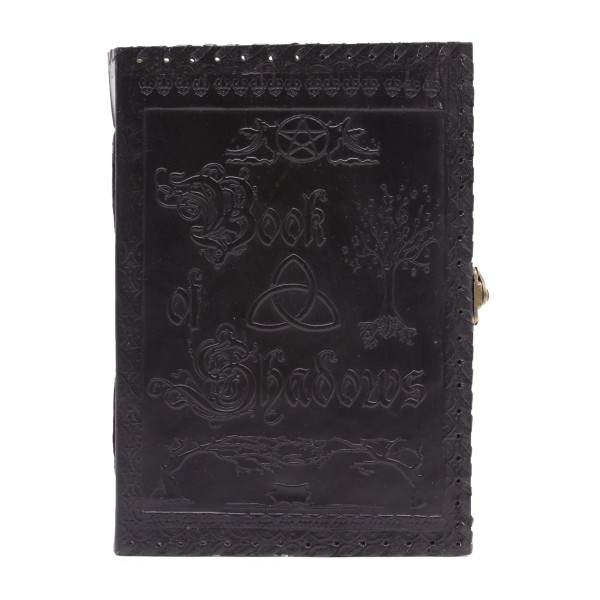 Cuaderno Grande de las Sombras - Negro con Bordes Desgastados