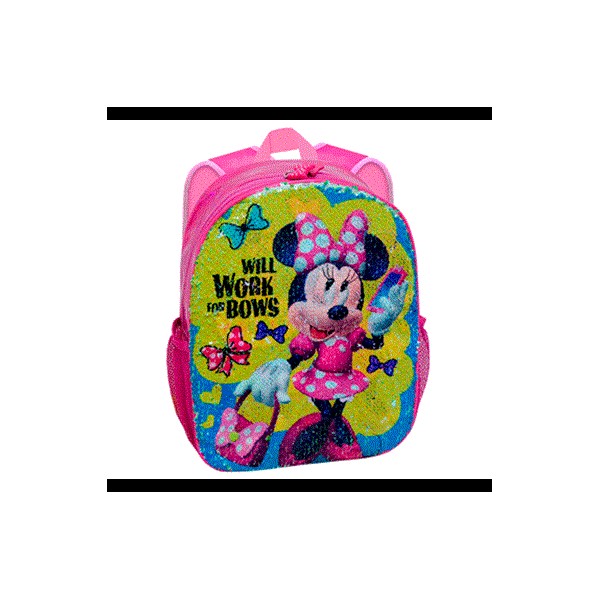 Mochila Lentejuelas Reversibles Minnie Disney 24x30x9cm.