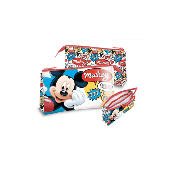 Portatodo Triple Mickey Disney 22x13cm.