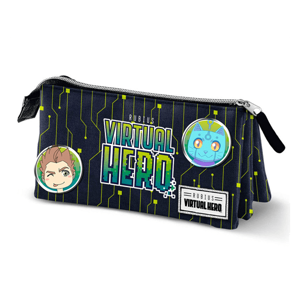 Portatodo Virtual Hero Black Triple 10x23,5x5cm.