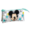 Portatodo Triple Hello Mickey Disney 12x22x7cm.