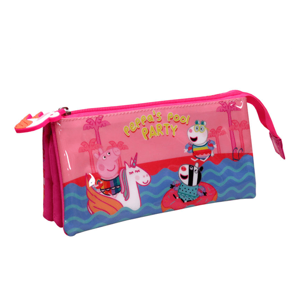 Portatodo Peppa Pig Pool Party Triple 22x11x6,5cm.