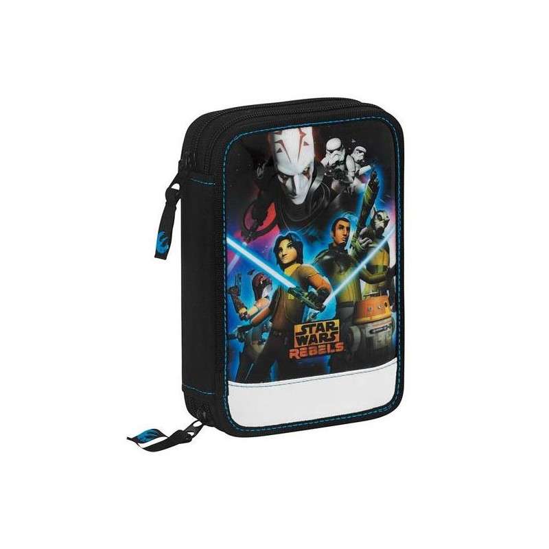 Plumier Star Wars Doble 34pcs 14x21x5cm.