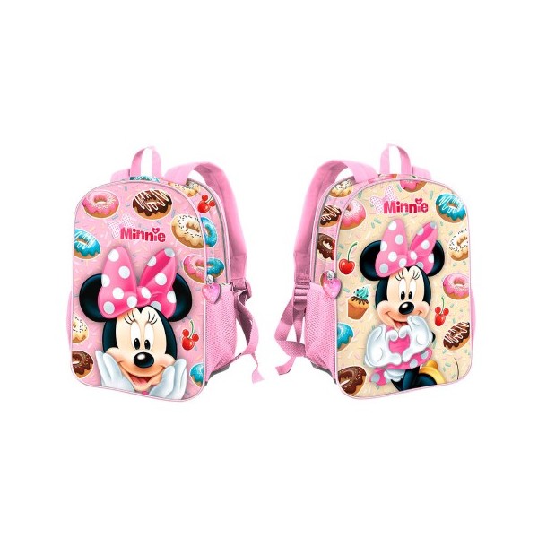 Mochila 3D Dual Minnie Disney Sweet 32x25x12cm.