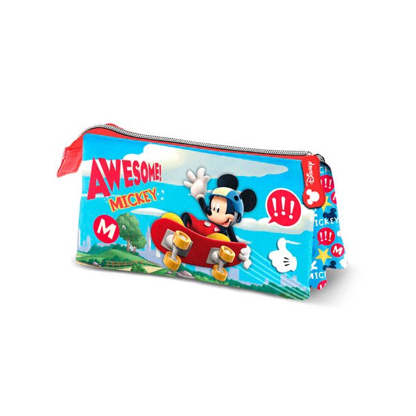 Portatodo Triple Mickey Disney Skater 10x23x5cm.